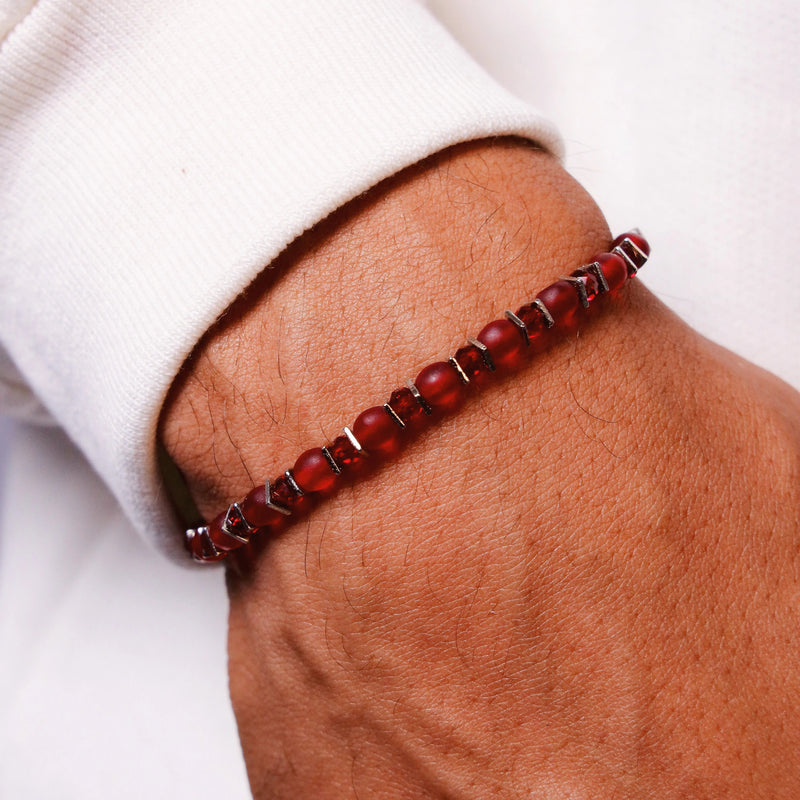 Mix de Pulseiras: Couro Palla | Catena | Rouge - Verzo Acessorios - Pulseira