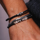 Mix de Pulseiras: Couro Palla | Scala | Vulcano Quarzo - Verzo Acessorios - Pulseira