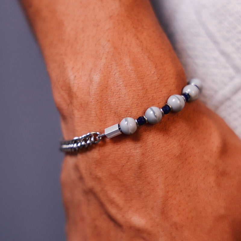 Mix de Pulseiras: Gray Stone | Doppio Cristallo - Verzo Acessorios - Pulseira